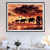 Elephant 5d Diy Diamond Painting Kits UK Handwork Hobby QB5385