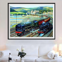 Train 5d Diy Diamond Painting Kits UK Handwork Hobby KN80143