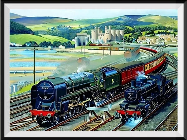 Train 5d Diy Diamond Painting Kits UK Handwork Hobby KN80143