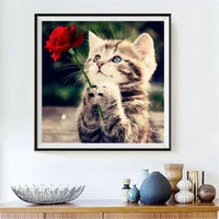 Cat 5d Diy Diamond Painting Kits UK Handwork Hobby VM7231