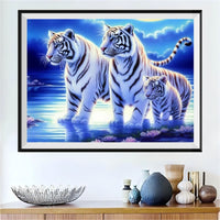 Tiger 5d Diy Diamond Painting Kits UK Handwork Hobby MJ1288