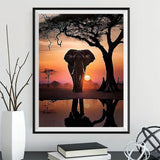 Elephant 5d Diy Diamond Painting Kits UK Handwork Hobby MJ1352