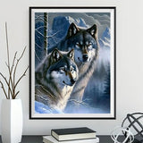 Wolf 5d Diy Diamond Painting Kits UK Handwork Hobby MJ1432