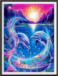 Dolphin 5d Diy Diamond Painting Kits UK Handwork Hobby MJ1758