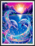 Dolphin 5d Diy Diamond Painting Kits UK Handwork Hobby MJ1758