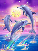 Dolphin 5d Diy Diamond Painting Kits UK Handwork Hobby MJ1761