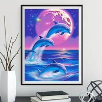 Dolphin 5d Diy Diamond Painting Kits UK Handwork Hobby MJ1762