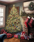 Christmas 5d Diy Diamond Painting Kits UK Handwork Hobby MJ2397