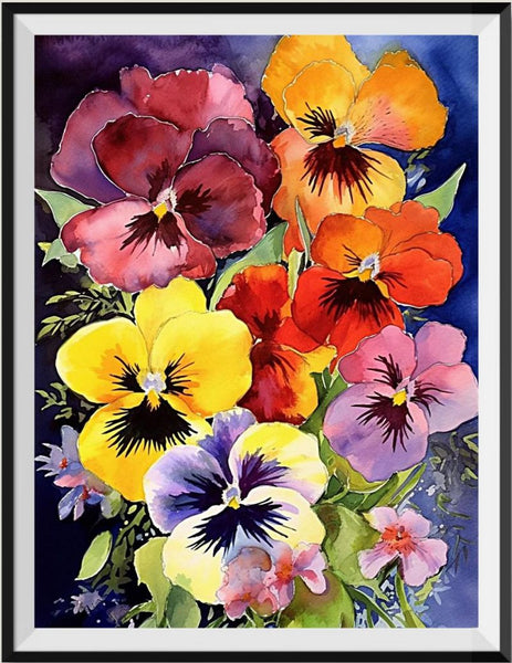 Flower 5d Diy Diamond Painting Kits UK Handwork Hobby MJ2577