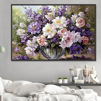 Flower 5d Diy Diamond Painting Kits UK Handwork Hobby MJ2619