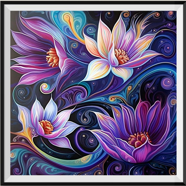 Lotus 5d Diy Diamond Painting Kits UK Handwork Hobby MJ2628