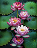 Lotus 5d Diy Diamond Painting Kits UK Handwork Hobby MJ2637