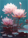 Lotus 5d Diy Diamond Painting Kits UK Handwork Hobby MJ2644