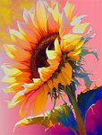 Sunflower 5d Diy Diamond Painting Kits UK Handwork Hobby MJ2740