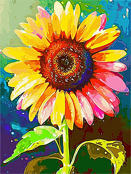 Sunflower 5d Diy Diamond Painting Kits UK Handwork Hobby MJ2742