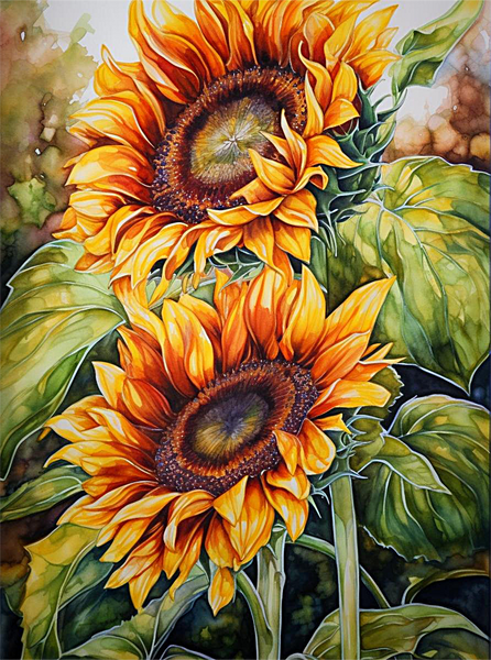 Sunflower 5d Diy Diamond Painting Kits UK Handwork Hobby MJ2759