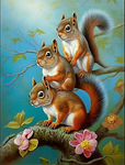Squirrel 5d Diy Diamond Painting Kits UK Handwork Hobby MJ2900