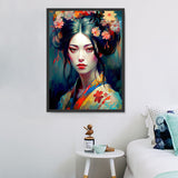 Woman 5d Diy Diamond Painting Kits UK Handwork Hobby MJ3099