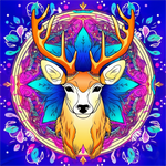 Deer 5d Diy Diamond Painting Kits UK Handwork Hobby MJ7122