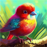 Bird 5d Diy Diamond Painting Kits UK Handwork Hobby MJ7186