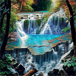 Waterfall 5d Diy Diamond Painting Kits UK Handwork Hobby MJ7194