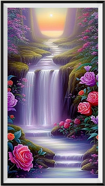 Waterfall 5d Diy Diamond Painting Kits UK Handwork Hobby MJ7198