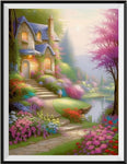 Village 5d Diy Diamond Painting Kits UK Handwork Hobby MJ7276