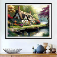 Village 5d Diy Diamond Painting Kits UK Handwork Hobby MJ7296