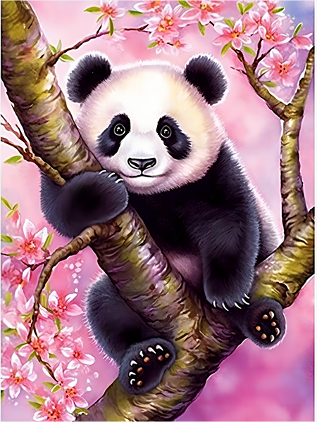 Panda 5d Diy Diamond Painting Kits UK Handwork Hobby MJ8080