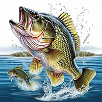 Fish 5d Diy Diamond Painting Kits UK Handwork Hobby MJ8103