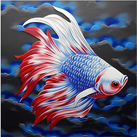 Fish 5d Diy Diamond Painting Kits UK Handwork Hobby MJ8105