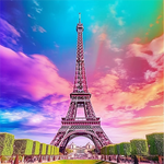 Eiffel Tower 5d Diy Diamond Painting Kits UK Handwork Hobby MJ8350