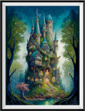 Castle 5d Diy Diamond Painting Kits UK Handwork Hobby MJ8374