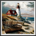 Lighthouse 5d Diy Diamond Painting Kits UK Handwork Hobby MJ8421