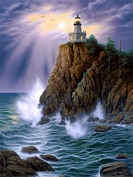 Lighthouse 5d Diy Diamond Painting Kits UK Handwork Hobby MJ8426