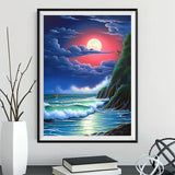 Sea 5d Diy Diamond Painting Kits UK Handwork Hobby MJ8459