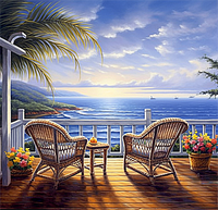 Beach 5d Diy Diamond Painting Kits UK Handwork Hobby MJ8485