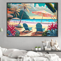 Beach 5d Diy Diamond Painting Kits UK Handwork Hobby MJ8542