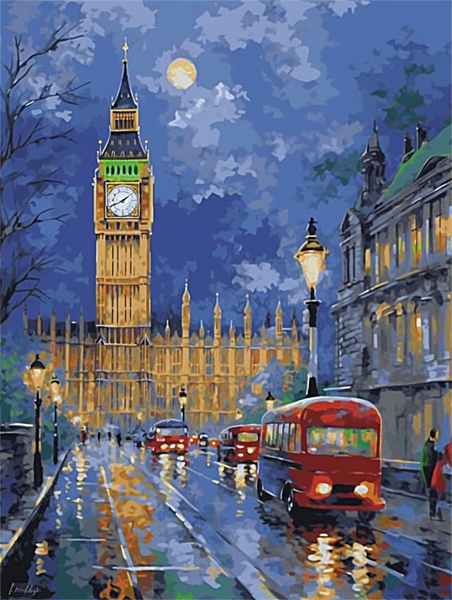 5D Diamond Painting London Big Ben Tower Kit