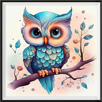 Owl 5d Diy Diamond Painting Kits UK Handwork Hobby MJ9745