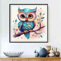 Owl 5d Diy Diamond Painting Kits UK Handwork Hobby MJ9745