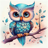 Owl 5d Diy Diamond Painting Kits UK Handwork Hobby MJ9745