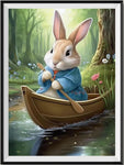 Rabbit 5d Diy Diamond Painting Kits UK Handwork Hobby MJ9836