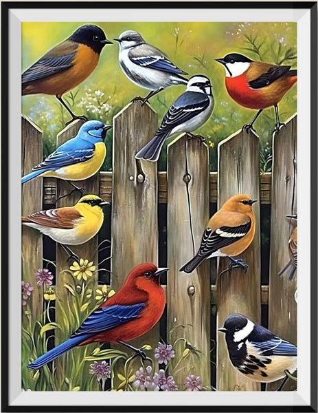 Bird 5d Diy Diamond Painting Kits UK Handwork Hobby MJ9923