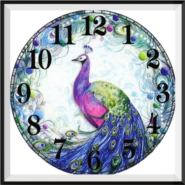 Clock 5d Diy Diamond Painting Kits UK Handwork Hobby NB0163