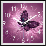 Clock 5d Diy Diamond Painting Kits UK Handwork Hobby NB0206