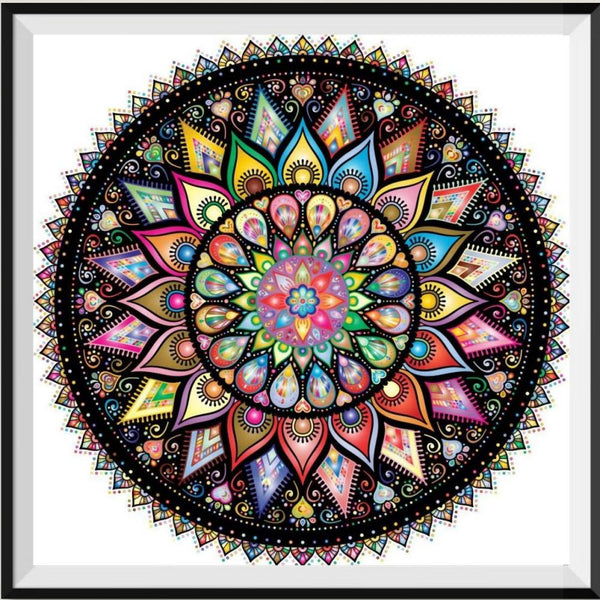 Mandala 5d Diy Diamond Painting Kits UK Handwork Hobby PX5180247