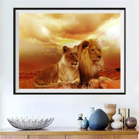 Lion 5d Diy Diamond Painting Kits UK Handwork Hobby PX577104