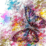 Butterfly 5d Diy Diamond Painting Kits UK Handwork Hobby QB5497