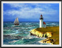 Lighthouse 5d Diy Diamond Painting Kits UK Handwork Hobby SS1553454194